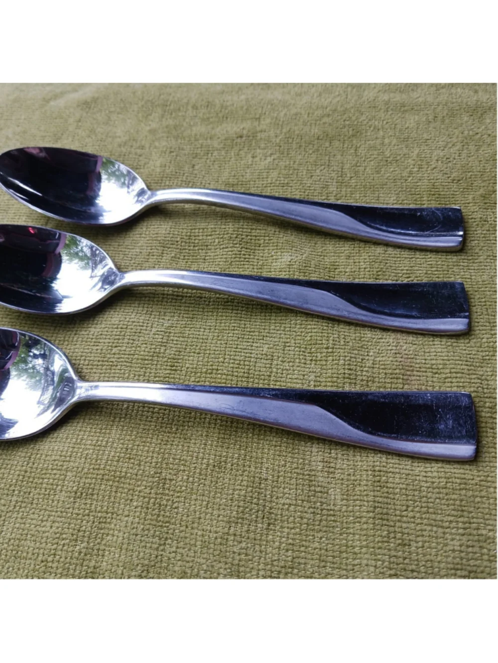 Oneida Splice Dinner Oval Bowl Soup Spoons Set of 3 Stainless Steel 7 Inch